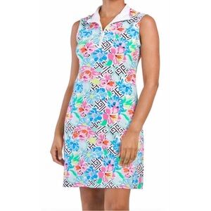 IBKUL Hera Mock Neck Sleeveless Dress